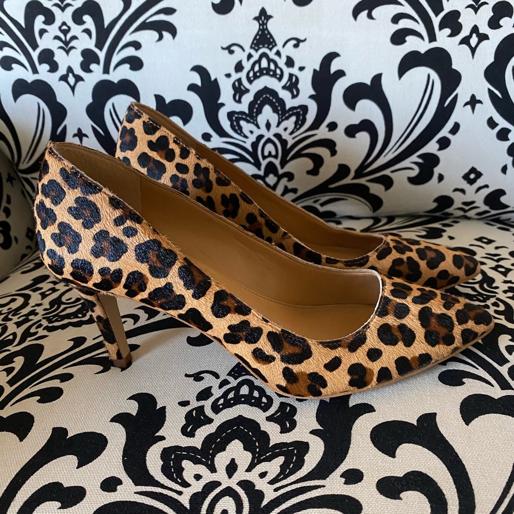 Size 7 J. Crew Leopard Pumps